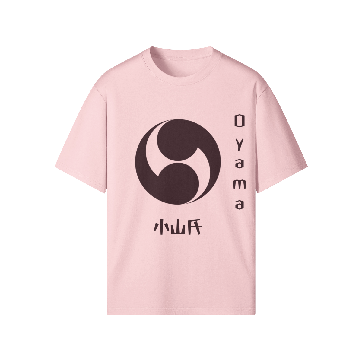 Oyama Clan Japanese T-shirt Samurai Crest Pink | Tengura Store