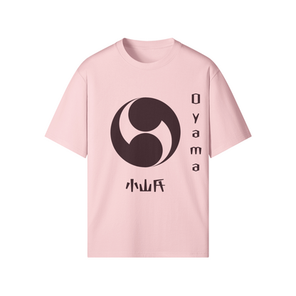 Oyama Clan Japanese T-shirt Samurai Crest Pink | Tengura Store