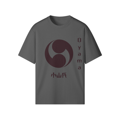 Oyama Clan Japanese T-shirt Samurai Crest Gray | Tengura Store