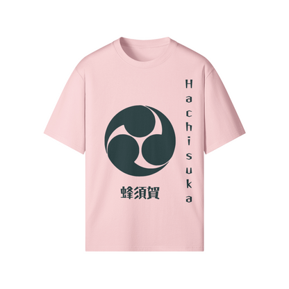 Hachisuka Clan Japanese T-shirt Samurai Crest Pink | Tengura Store