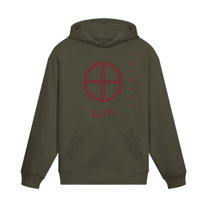 Shimazu Clan Japanese Hoodie Samurai Crest Charcoal Grey | Tengura Store