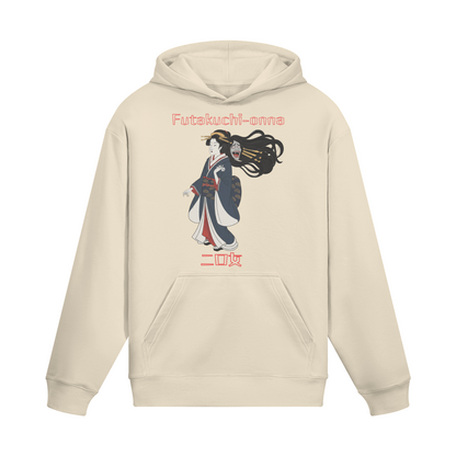 Futakuchi Onna Mythical Yokai Hoodie Beige | Tengura Store