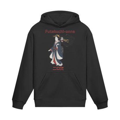 Futakuchi Onna Mythical Yokai Hoodie Black | Tengura Store