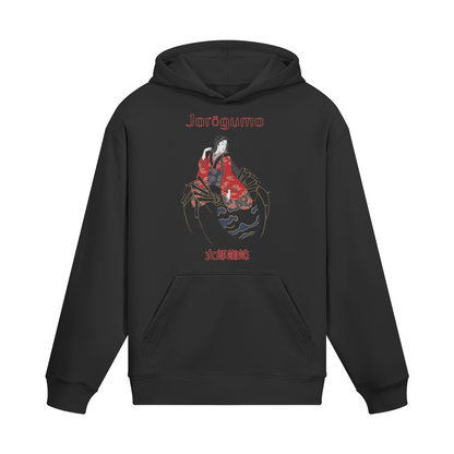 Jorogumo Spider Woman Japanese Hoodie Mythical Japanese Creature Black | Tengura Store