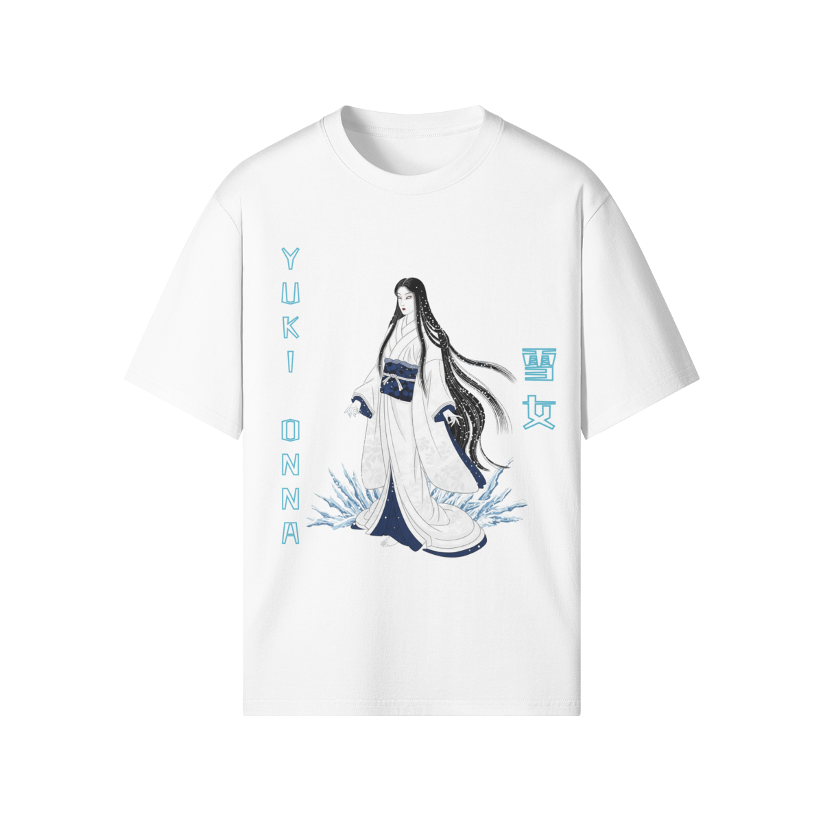 Camiseta Yuki Onna Snow Spirit Fantasma Japonês Branca | Tengura Store