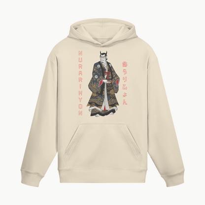 Nurarihyon Demon Hoodie Ukiyo-e Inspired Beige | Tengura Store