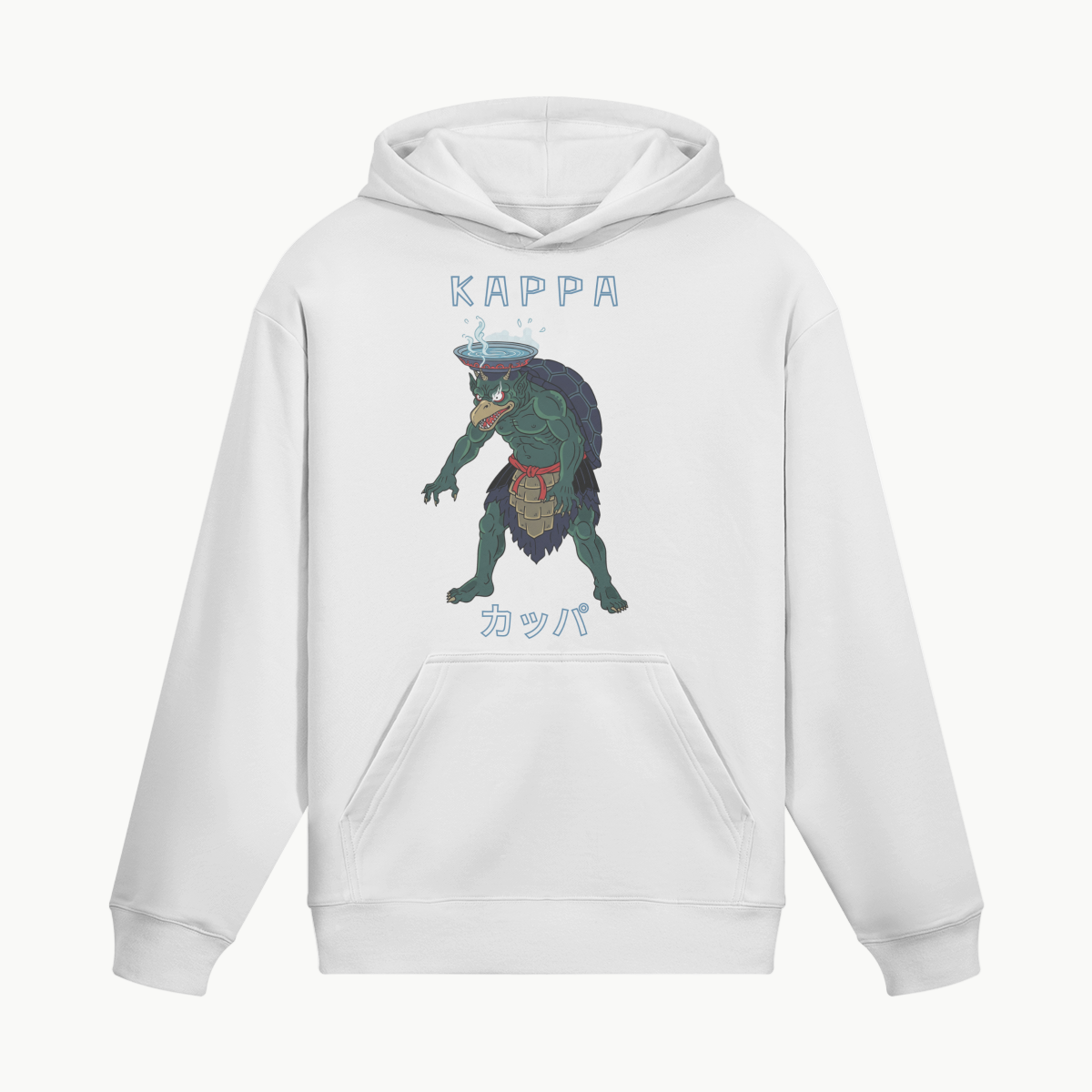 Kappa Hoodie Japanese Folklore White | Tengura Store
