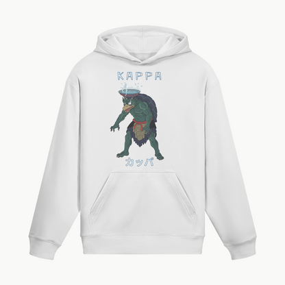 Kappa Hoodie Japanese Folklore White | Tengura Store
