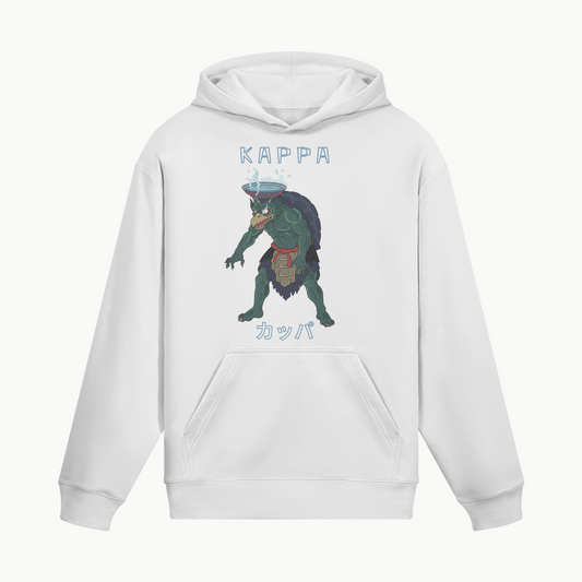 Kappa Hoodie Japanese Folklore White | Tengura Store