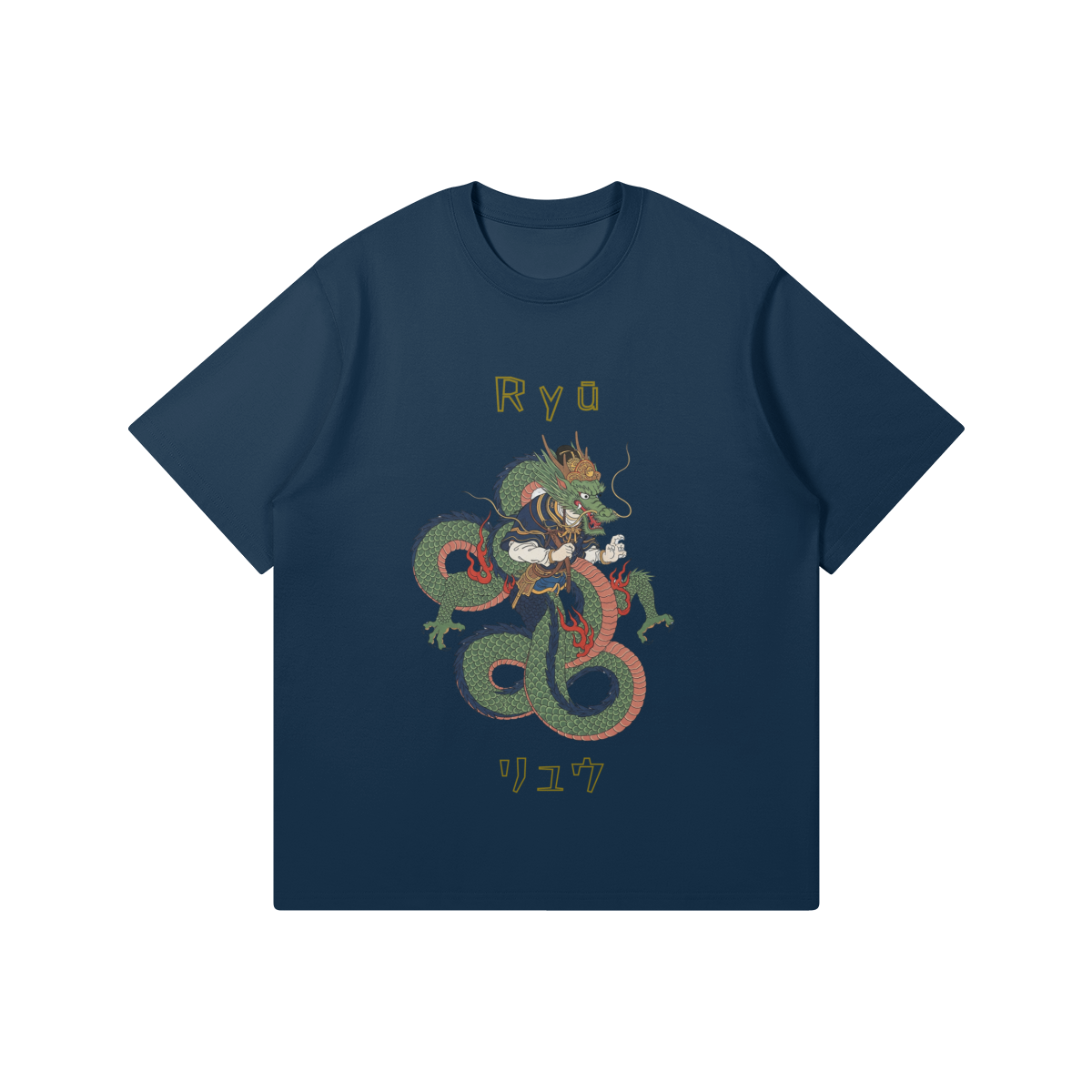 Ryu Dragon T-Shirt Japanese Mythical Print | Tengura Store
