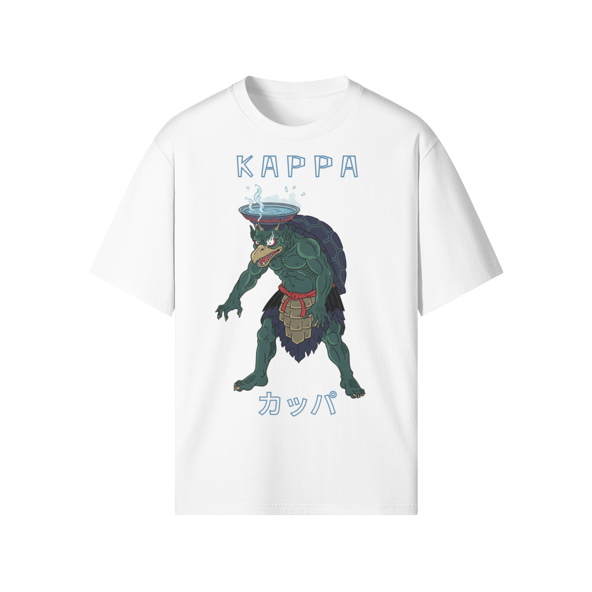 Kappa Monster T-Shirt Japanese Folklore White | Tengura Store