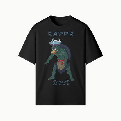 Kappa Monster T-Shirt Japanese Folklore Black | Tengura Store