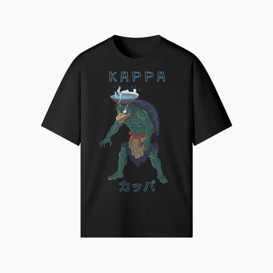 Kappa Monster T-Shirt Japanese Folklore Black | Tengura Store