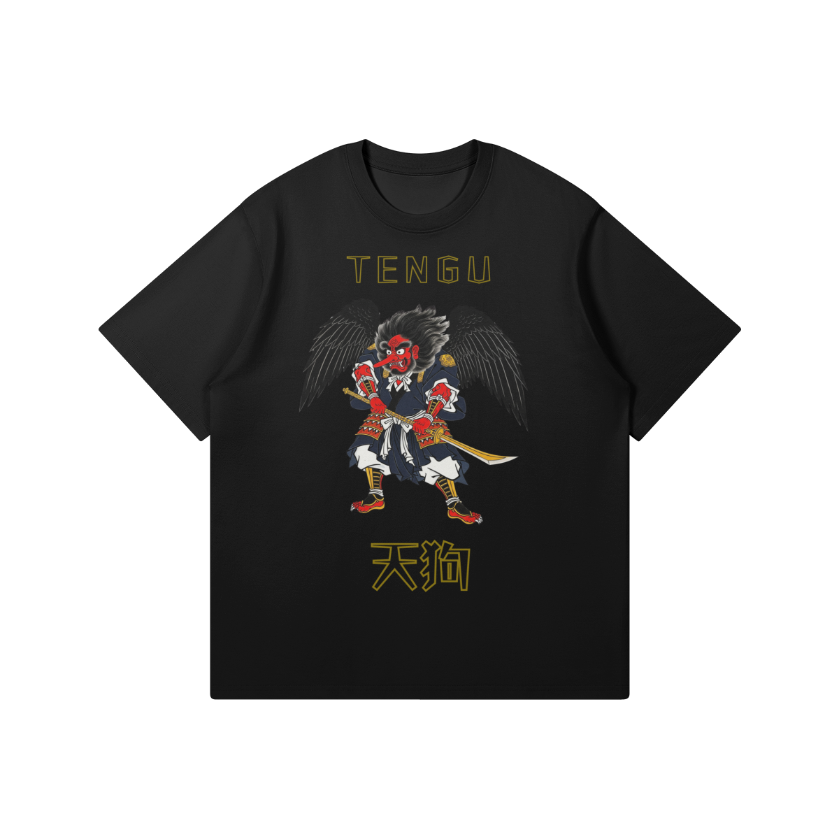 Tengu Warrior T-Shirt Japanese Mythology | Tengura Store