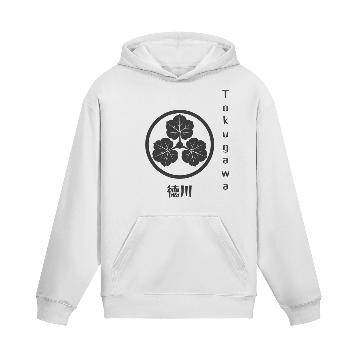 Tokugawa Clan Hoodie Samurai Crest White | Tengura Store