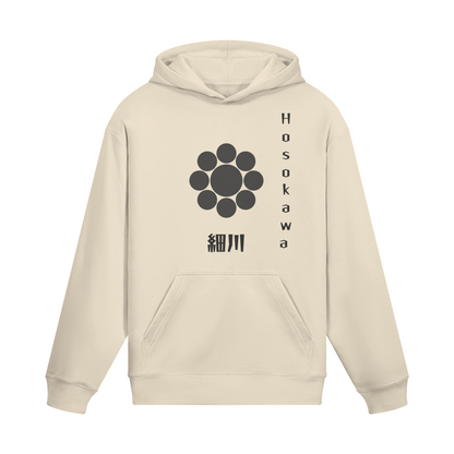 Hosokawa Clan Hoodie Samurai Crest Beige | Tengura Store