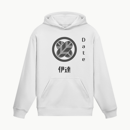 Date Clan Japanese Hoodie Samurai Crest White | Tengura Store