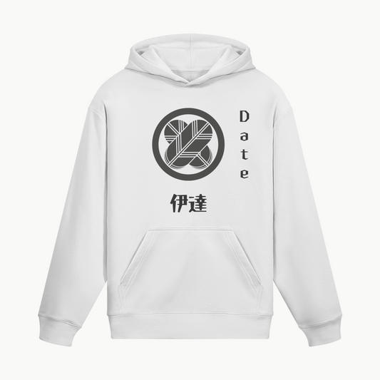 Date Clan Japanese Hoodie Samurai Crest White | Tengura Store