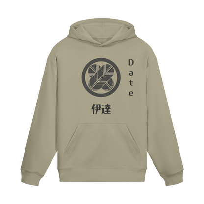 Date Clan Japanese Hoodie Samurai Crest Sand Beige | Tengura Store