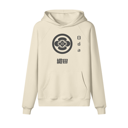 Oda Clan Japanese Hoodie Samurai Crest Beige | Tengura Store
