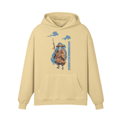 Wandering Monk Hoodie Traditional Ukiyo-e Style Sand | Tengura Store