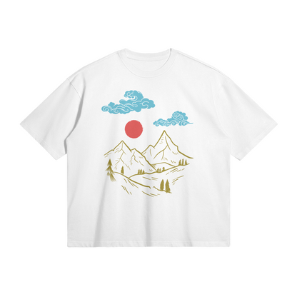 Mountain Landscape T-Shirt Japanese Nature Art | Tengura Store