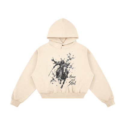 Japanese Samurai Hoodie Honor and Steel | Tengura Store