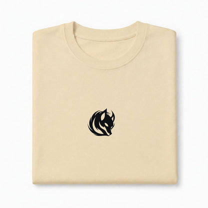 Kitsune Sign Embroidered T-Shirt | Tengura Store