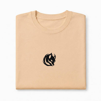 Kitsune Sign Embroidered T-Shirt | Tengura Store